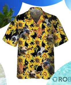 Cow With Sunflower Hawaiian Shirt Tropical Cow Shirt Cow With Sunflower Hawaiian Shirt Tropical Cow Shirt