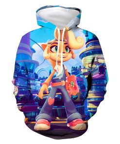 Crash Bandicoot Hoodie Shirt Hooded