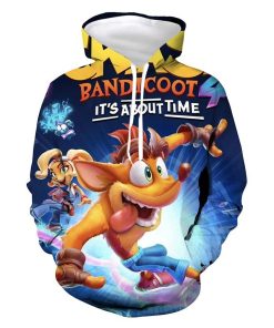Crash Bandicoot Hoodie Shirt Hooded RB6763