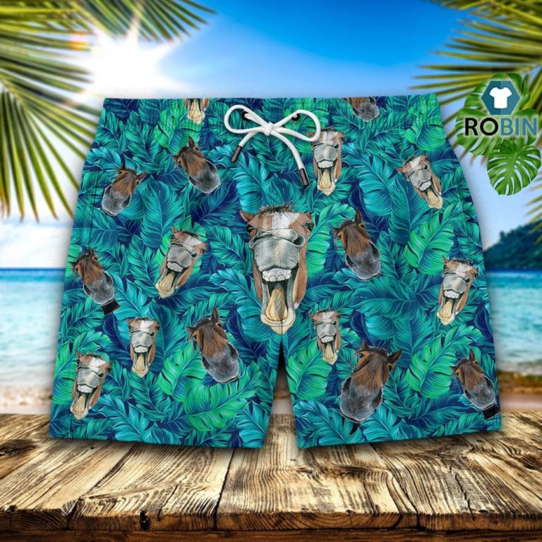 Crazy Horse Seamless Pattern Hawaiian Short