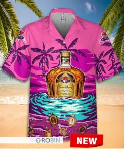 Crown Royal Coconut Tree Hawaiian Shirt