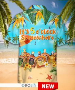 Crown Royal It’s 5 O’clock Somewhere Hawaiian Shirt