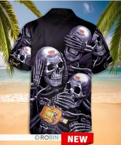 Crown Royal Skull Pattern Hawaiian Shirt