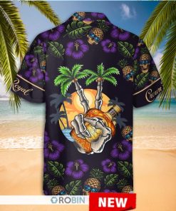 Crown Royal Skull Pineapple Hawaiian Shirt