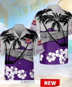 Crown Royal Tropical Flowers Hawaiian Shirt