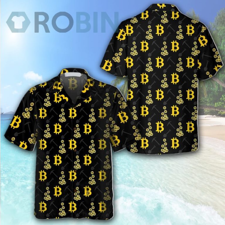 Cryptocurrency Bitcoin Miner Hawaiian Shirt