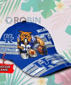Custom Name Kentucky Wildcats Mascot Vintage Design Classic Baseball Cap Hat