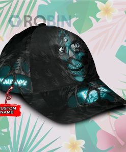 Custome Name Philadelphia Eagles Skull Torn Fabric Classic Baseball Cap Hat