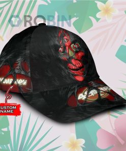 Custome Name San Francisco 49ers Skull Torn Fabric Classic Baseball Cap Hat