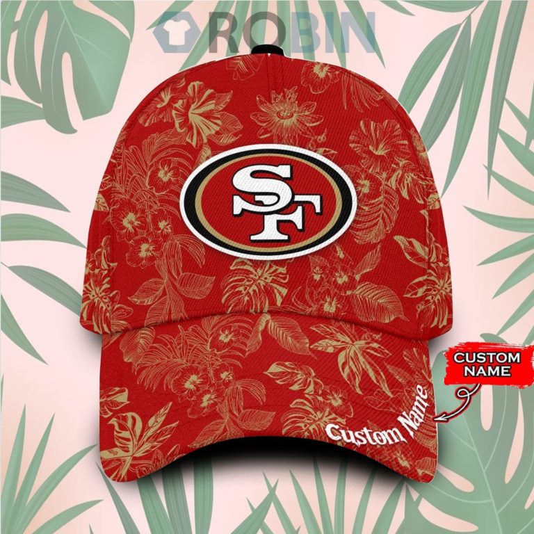 Custome Name San Francisco 49ers Tropical Hawaiian Classic Baseball Cap Hat