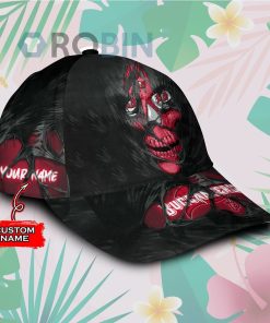 Custome Name Tampa Bay Buccaneers Skull Torn Fabric Classic Baseball Cap Hat