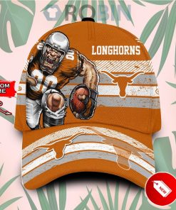 Custome Name Texas Longhorns Mascot Vintage Design Classic Baseball Cap Hat