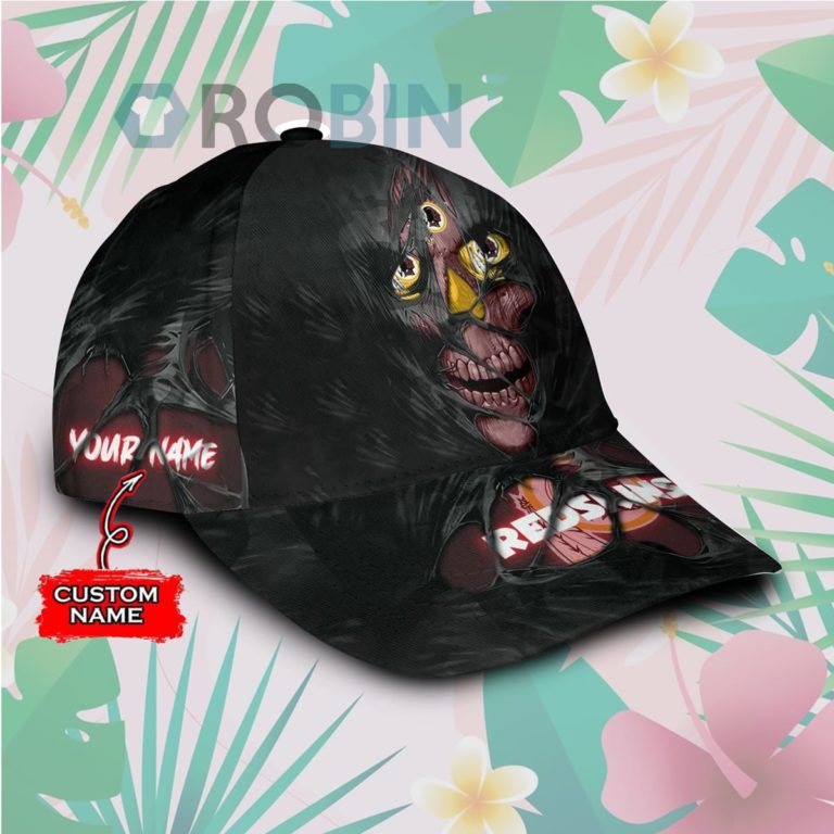 Custome Name Washington Redskins Skull Torn Fabric Classic Baseball Cap Hat