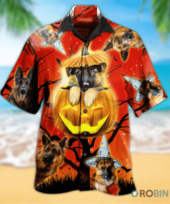 Cute German Shepherd Dog Hawaiian Shirt