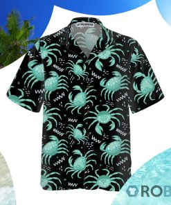 Cute Green Crab Hawaiian Shirt Green Crab Shirt