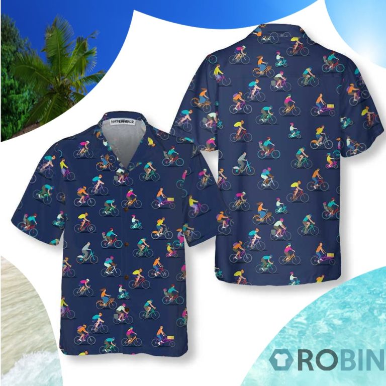 Cycling Tour Hawaiian Shirt Cycling Shirt