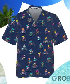 Cycling Tour Hawaiian Shirt Cycling Shirt