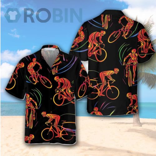 Cyclist Bike Race Hawaiian Shirt Cycling Shirt RobinPlaceFabrics