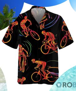 Cyclist Bike Race Hawaiian Shirt Cycling Shirt