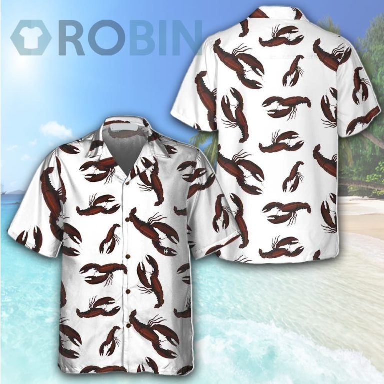 Dark Lobster Hawaiian Shirt