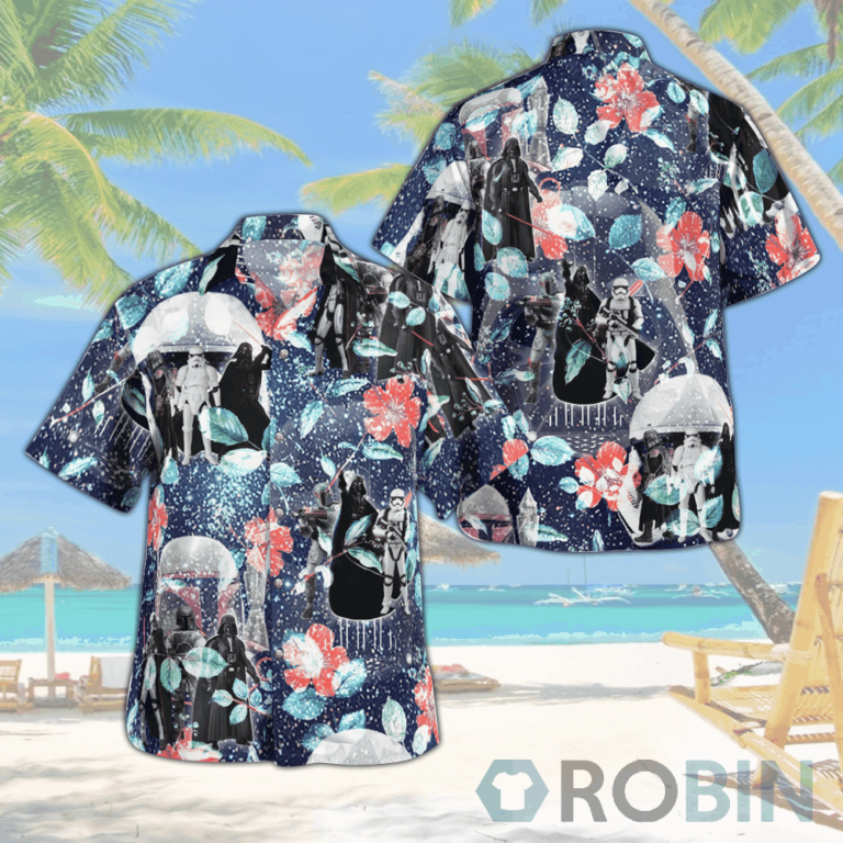 Darth Vader Boba Fett And Stormtrooper Star Wars Hawaiian Shirts Beach Short