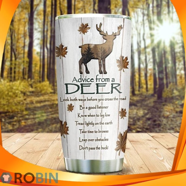 Deer Advice From Autumn Fall Tumbler