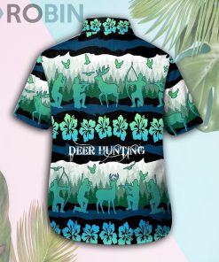 Deer Hunting Hibiscus Hawaii Shirt & Shorts