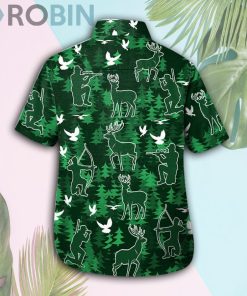Deer Hunting In The Forest Hawaii Shirt & Shorts