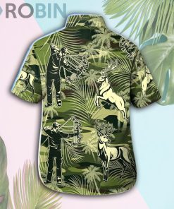 Deer Hunting Palm Tree Hawaii Shirt & Shorts