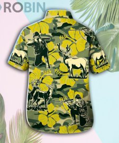 Deer Hunting Tropical Camouflage Hawaii Shirt & Shorts