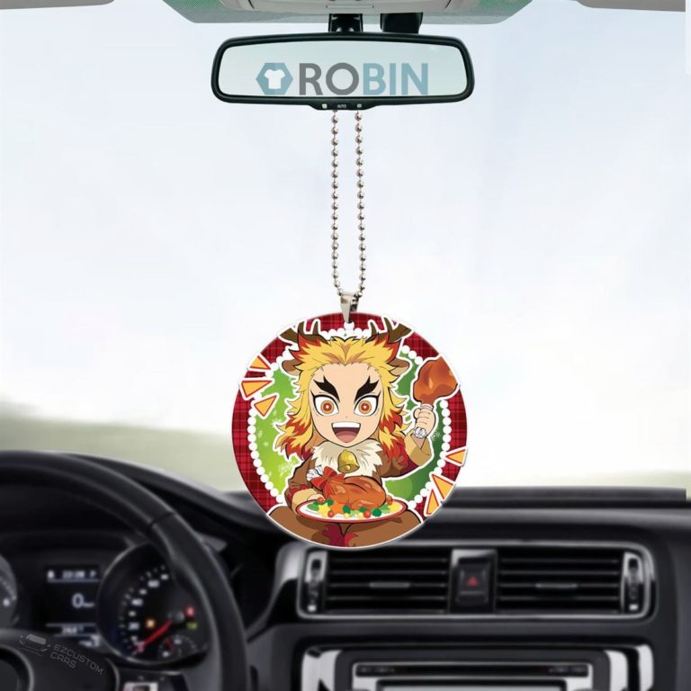Demon Slayer Kyojuro Rengoku Christmas Acrylic Car Ornament