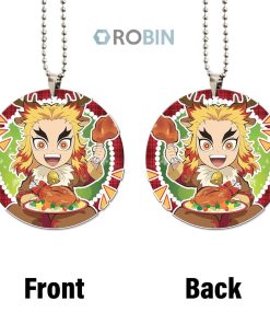 Demon Slayer Kyojuro Rengoku Christmas Acrylic Car Ornament