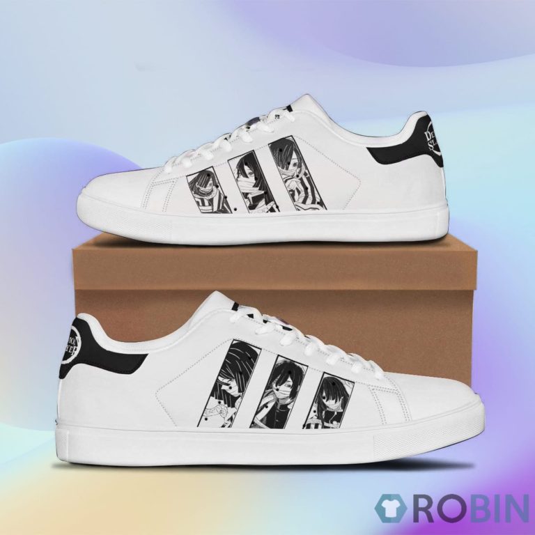 Demon Slayer Obanai Iguro Skateboard Shoes Custom Manga Demon Slayer Anime Sneakers
