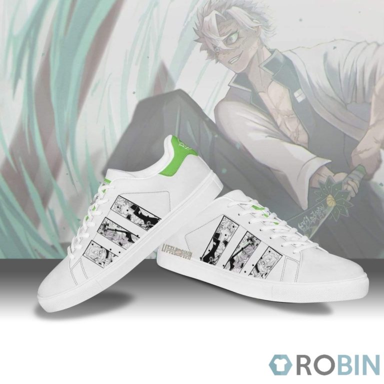 Demon Slayer Shinazugawa Stan Smith Shoes Custom Manga Demon Slayer Anime Casual Sneakers