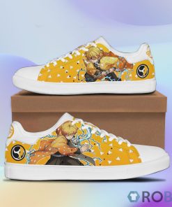Demon Slayer Zenitsu Stan Smith Shoes Custom Anime Casual Sneakers