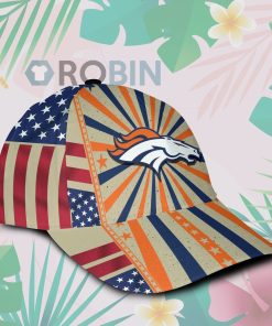 Denver Broncos Retro Vintage Design Hawaiian Summer Classic Baseball Cap Hat