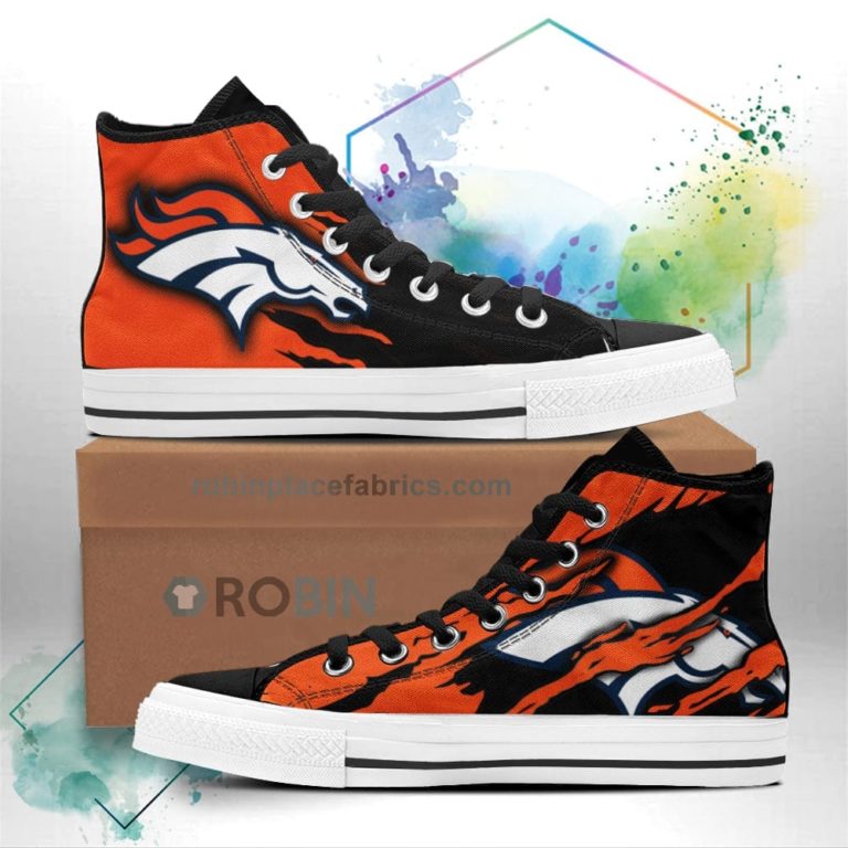 Denver Broncos Shoes Custom High Top Sneakers