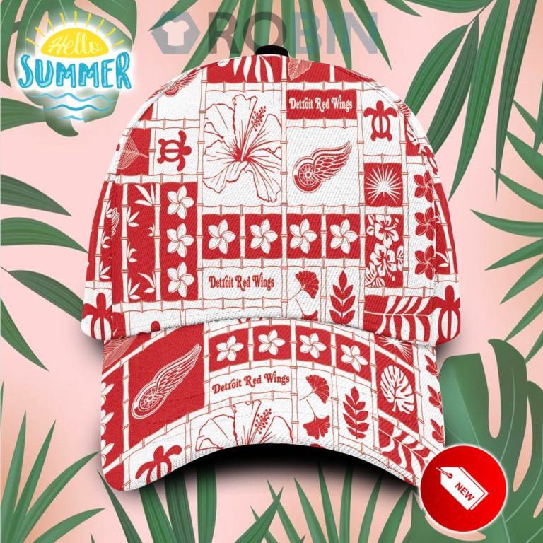 Detroit Red Wings Hawaiian Classic Baseball Cap Hat