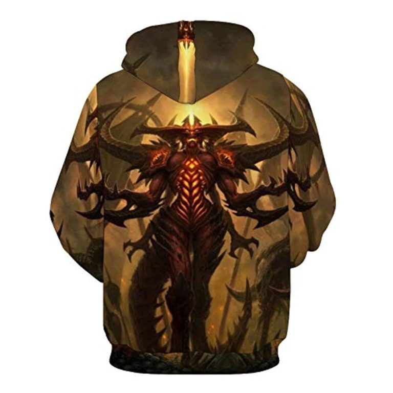 Diablo Hoodie Shirts – Diablo 3 Book of Cain 3D Print Hooded