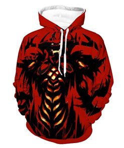 Diablo Hoodie Shirts – Diablo 3 Book of Cain 3D Print Hooded RB1603
