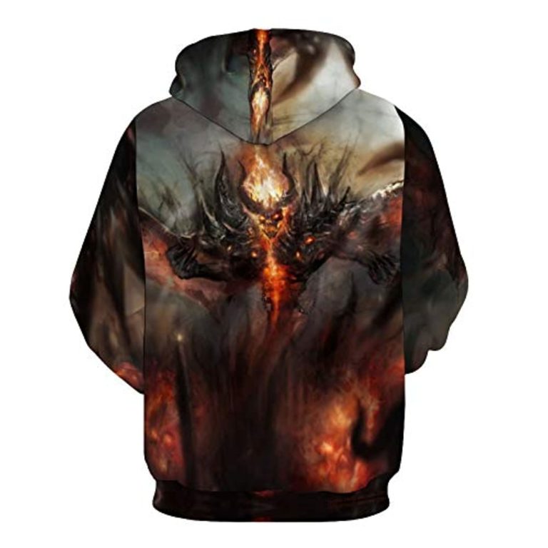Diablo Hoodie Shirts – Diablo 3 Book of Cain 3D Print Hooded RB3894