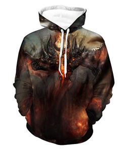 Diablo Hoodie Shirts – Diablo 3 Book of Cain 3D Print Hooded RB3894