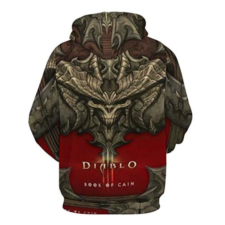 Diablo Hoodie Shirts – Diablo 3 Book of Cain 3D Print Hooded RB8410