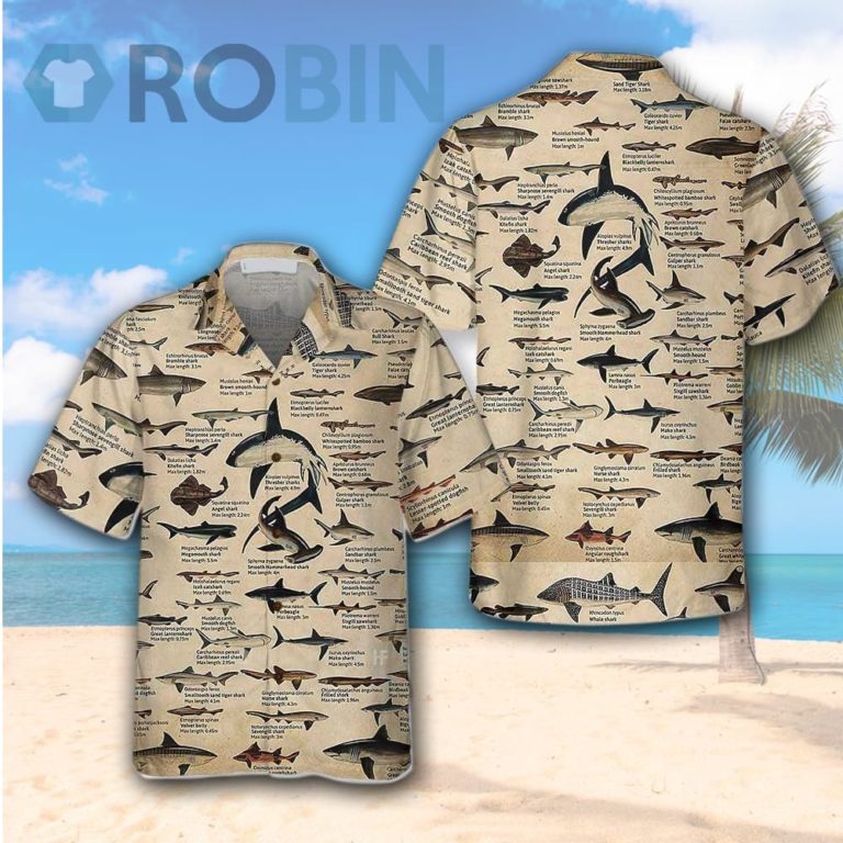Different Types Of Sharks Hawaiian Shirt