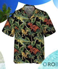 Dinosaur Tropical Pattern Hawaiian Shirt