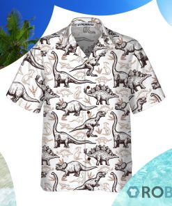 Dinosaurs Footprints Seamless Pattern Dinosaur Hawaiian Shirt Dinosaurs Footprints Seamless Pattern Dinosaur Hawaiian Shirt