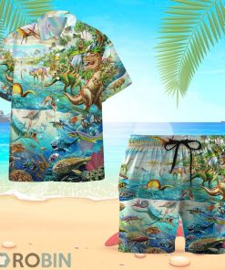 Dinosaurs Hawaiian Shirt and Shorts