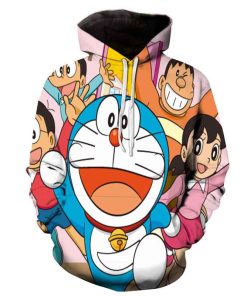 Doraemon 3D Printed Hoodie Shirts – Anime Casual Hoodeds