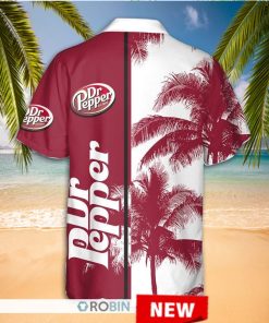 Dr Pepper Palm Tree Hawaiian Shirt