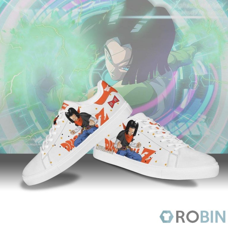 Dragon Ball Android 17 Stan Smith Shoes Custom Anime Casual Sneakers